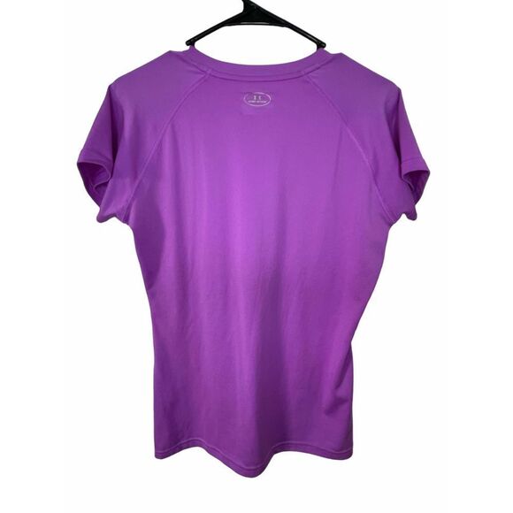 Under Armor Athletic Purple Short Sleeve Top - Picture 4 of 5